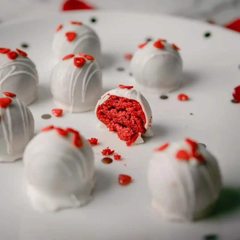 red velvet truffles